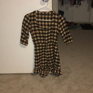 For Love and Lemons FLAL Plaid Romper XS